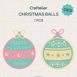 Troquel Bolas de Navidad All You Need Is Christmas Craftelier