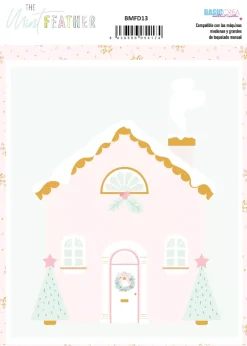 Troquel Casita de Jengibre Mujercitas The Mint Feather
