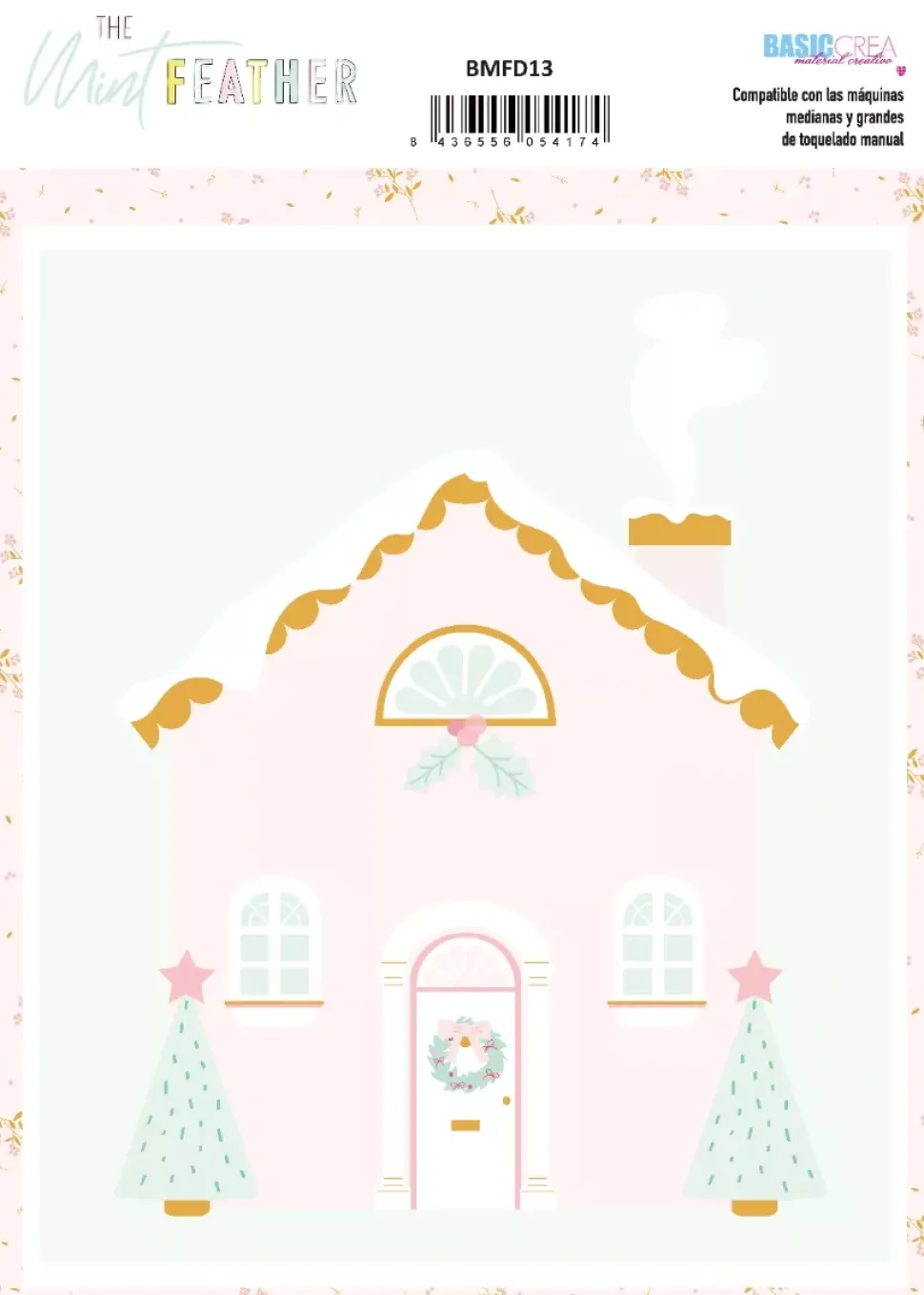 Troquel Casita de Jengibre Mujercitas The Mint Feather