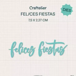 Troquel Felices Fiestas Craftelier