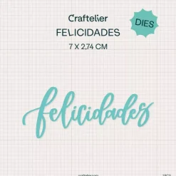 Troquel Felicidades Craftelier