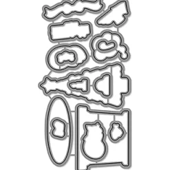 Troquel Lawn Christmas Dreams compatible con Sizzix