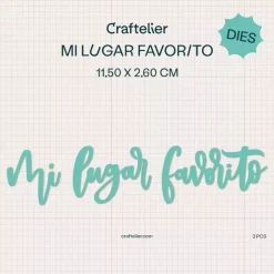 Troquel Mi Lugar Favorito Craftelier
