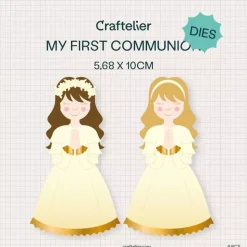 Troquel Mi primera Comunión Niña Craftelier