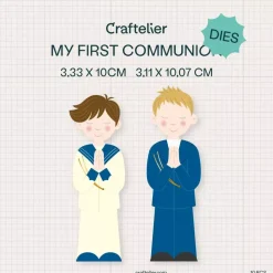 Troquel Mi primera Comunión Niño Craftelier