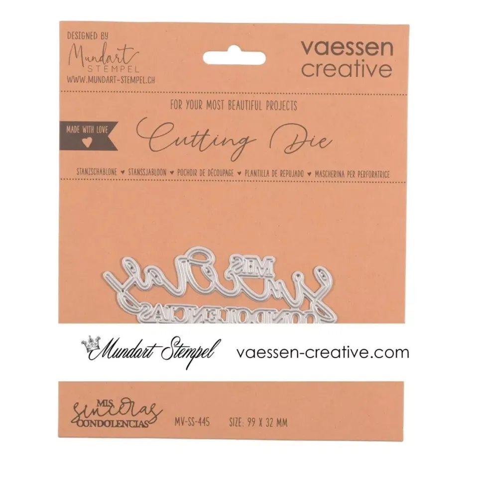 Troquel Mis sinceras condolencias Vaessen