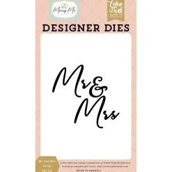 Troquel Mr And Mrs Script Marry Me Echo Park