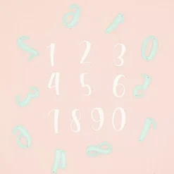 Troquel Números Caligrafía Craftelier 3cm