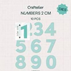 Troquel Números Craftelier 2cm