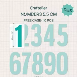 Troquel Números Craftelier 5,5cm