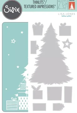 Troquel Thinlits + Carpeta de Texturas Sparkle Tree Sizzix 666467