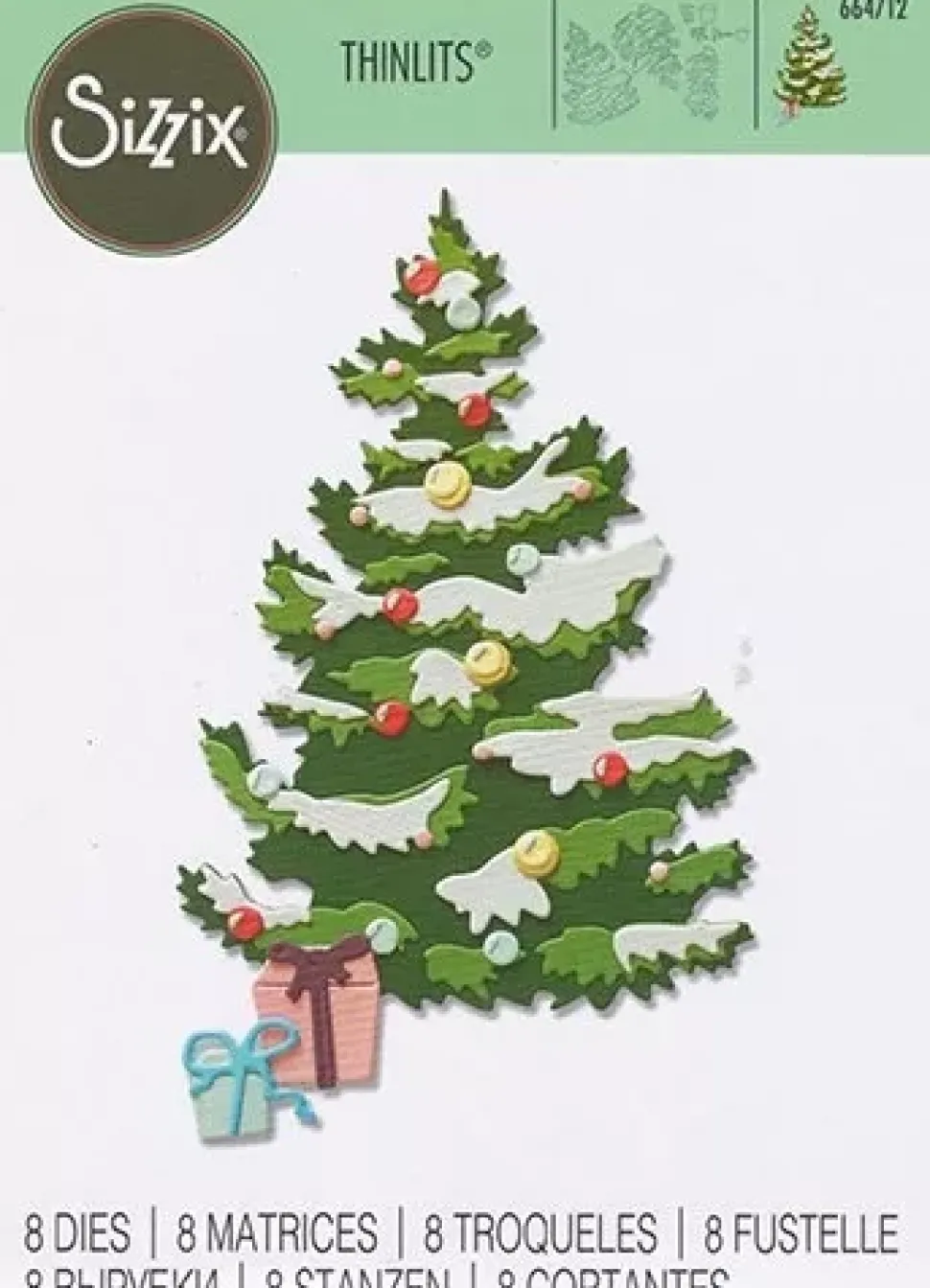 Troquel Thinlits Layered Christmas Tree Para Sizzix 664712