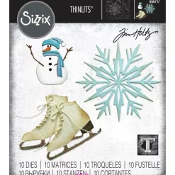 Troquel Thinlits Vault Winter Wishes Tim Holtz Sizzix