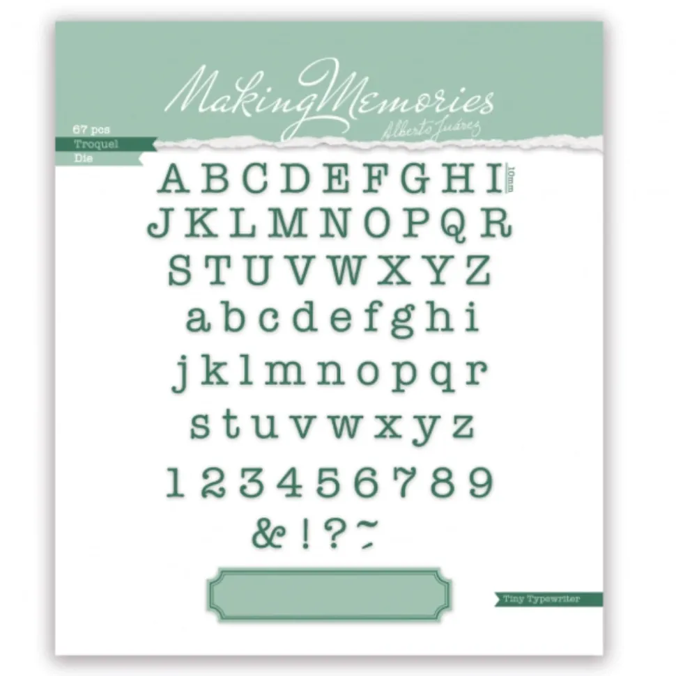 Troquel Tiny Typewriter My Pretty Little Sunny House Alberto Juarez