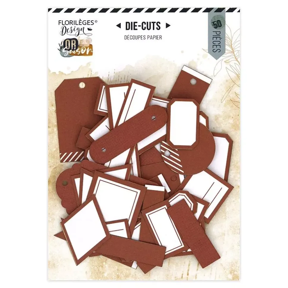 Troquelados Etiquetas Terracota O Saison Florilèges Diseño