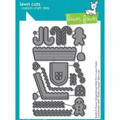 Troqueles Build-A-House Gingerbread Add-On Lawn Fawn