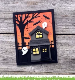 Troqueles Build-A-House Halloween Add-On Lawn Fawn