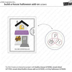 Troqueles Build-A-House Halloween Add-On Lawn Fawn