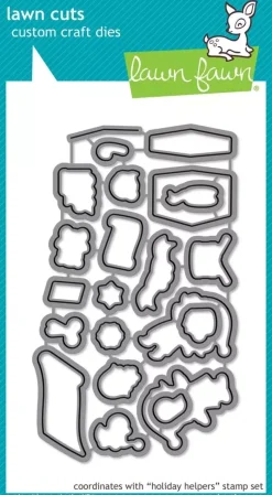 Troqueles Holiday Helpers Lawn Fawn compatible con Sizzix