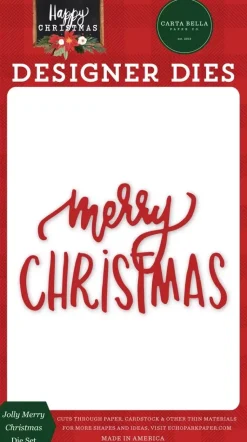 Troqueles Jolly Merry Christmas Happy Christmas Carta Bella