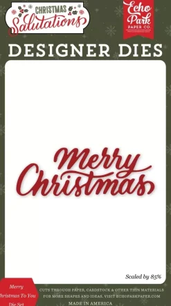 Troqueles Merry Christmas To You Salutations Christmas Echo Park