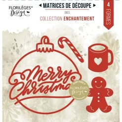 Troqueles Merry Christmas Enchantement Florilèges Design