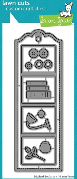 Troqueles Stitched Bookmark Lawn Fawn