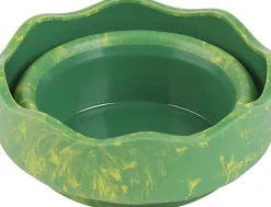 Vaso Portátil verde marmol Click&Go Connector Faber-Castell