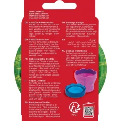 Vaso Portátil verde marmol Click&Go Connector Faber-Castell