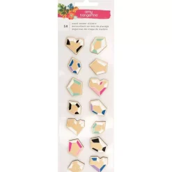 Wood Veneer Stickers Hustle and Heart Amy Tangerine