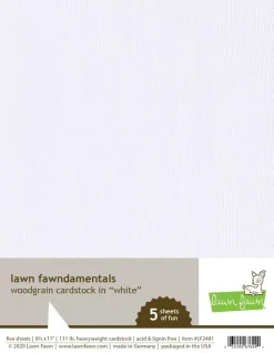 Woodgrain Cardstock Blanco Lawn Fawn 21 x 27cm