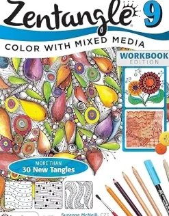 Zentangle 09 Adding Beautiful Colors with Mixed Media